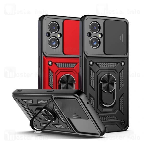 گارد محافظ ضد ضربه انگشتی وان پلاس OnePlus Nord N20 5G SHUNIJA Armor Case دارای محافظ دوربین — تصویر ۲