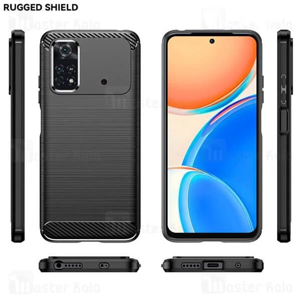 قاب فیبر کربنی شیائومی Xiaomi Poco M4 Pro Rugged Armor Fiber Carbon — تصویر ۶