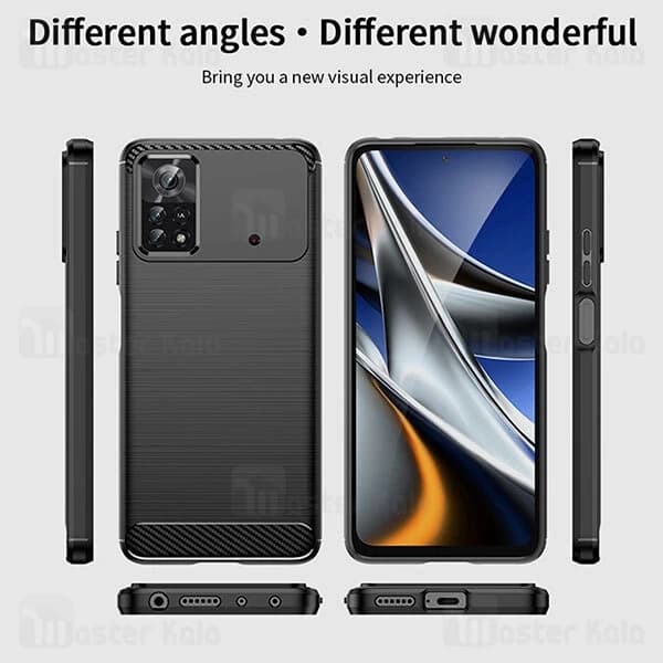 قاب فیبر کربنی شیائومی Xiaomi Poco X4 Pro 5G Rugged Armor Fiber Carbon — تصویر ۵