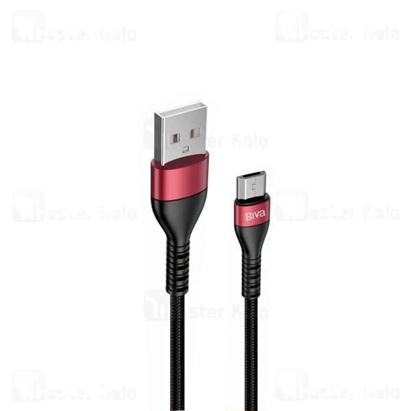 کابل میکرو یو اس بی بیوا Biva C-16V طول 1.2 متر شدت جریان 2.4 آمپر — تصویر ۲