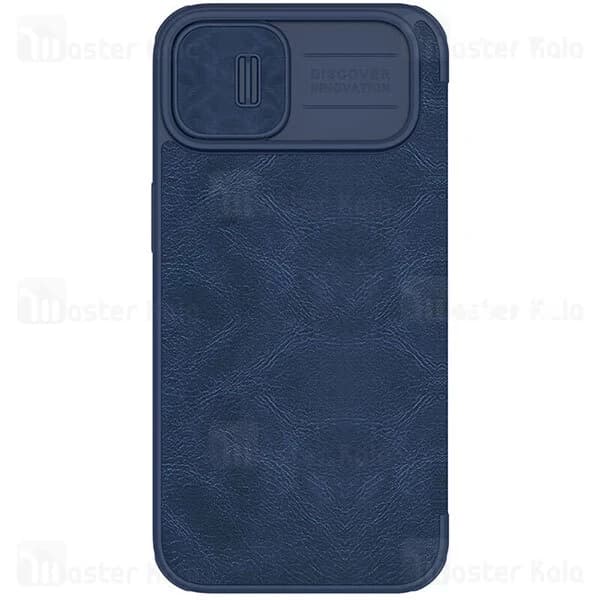 کیف چرمی نیلکین آیفون Apple iPhone 14 Plus Nillkin Qin Pro Leather Case دارای محافظ دوربین — تصویر ۸