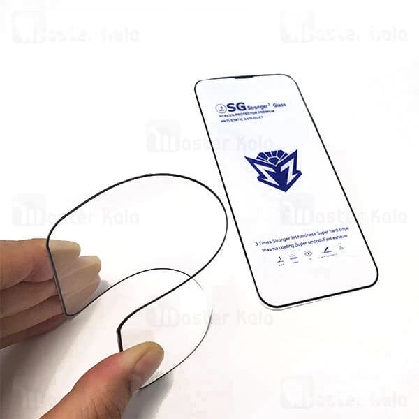 گلس تمام صفحه تمام چسب آیفون Apple iPhone 14 Pro SG Stronger Glass — تصویر ۶