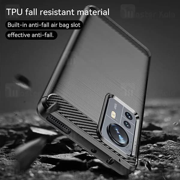 قاب فیبر کربنی شیائومی Xiaomi 12 / 12X / 12S Rugged Armor Fiber Carbon — تصویر ۲