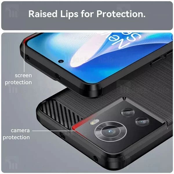 قاب فیبر کربنی وان پلاس OnePlus Ace 5G / 10R 5G Rugged Armor Fiber Carbon — تصویر ۳