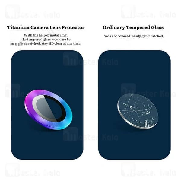 پک 2تایی محافظ لنز فلزی دوربین آیفون Apple iPhone 14 / iPhone 14 Plus Mocoson Lens Shield — تصویر ۵