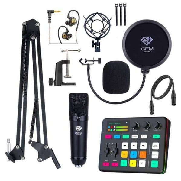 پکیج استودیوی خانگی استریم GemAudio GA800/G1 Streamer Studio Kit — تصویر ۵