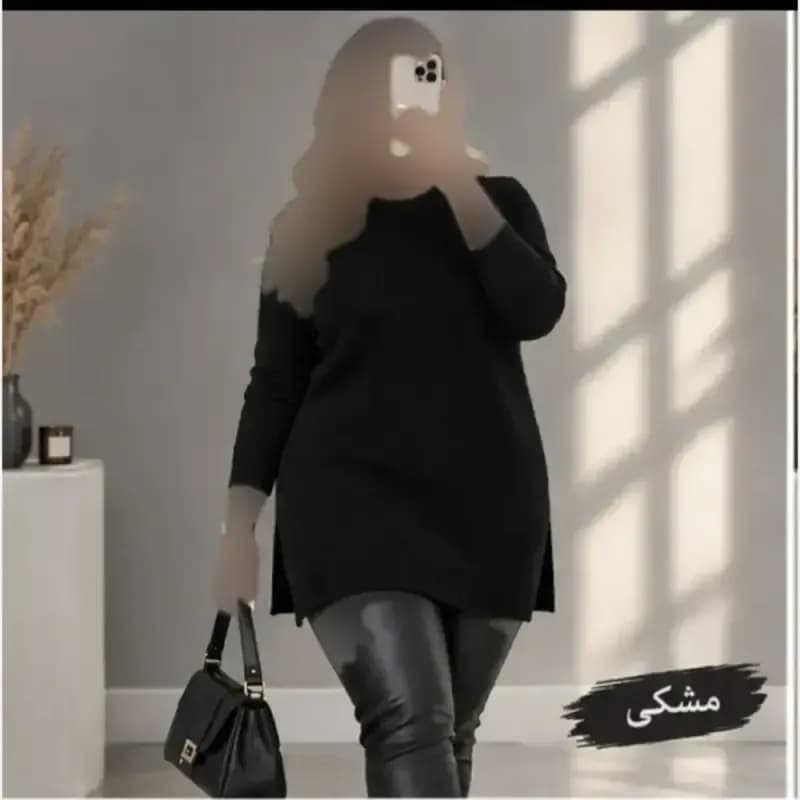 تونیک بافت زنانه نخ ترک ضد حساسیت سایز 38 تا 48 — تصویر ۴