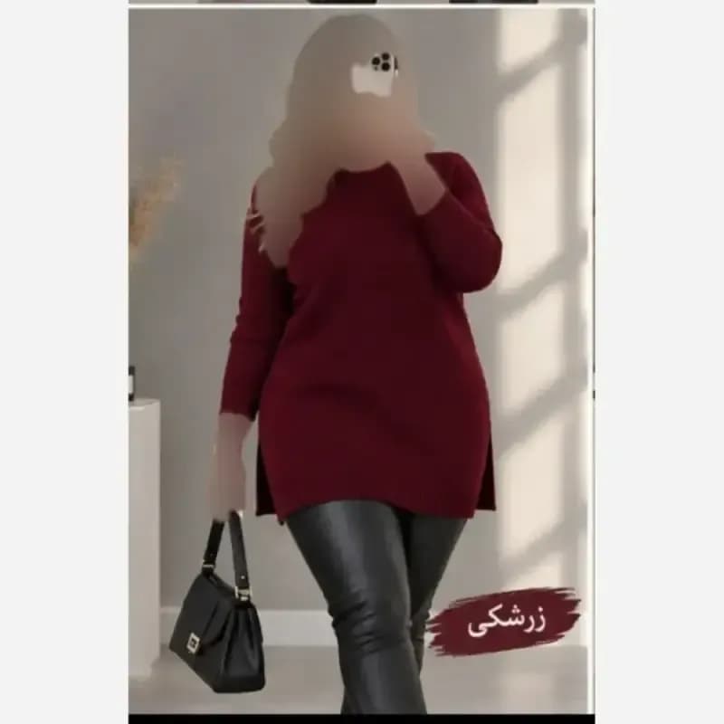 تونیک بافت زنانه نخ ترک ضد حساسیت سایز 38 تا 48 — تصویر ۲