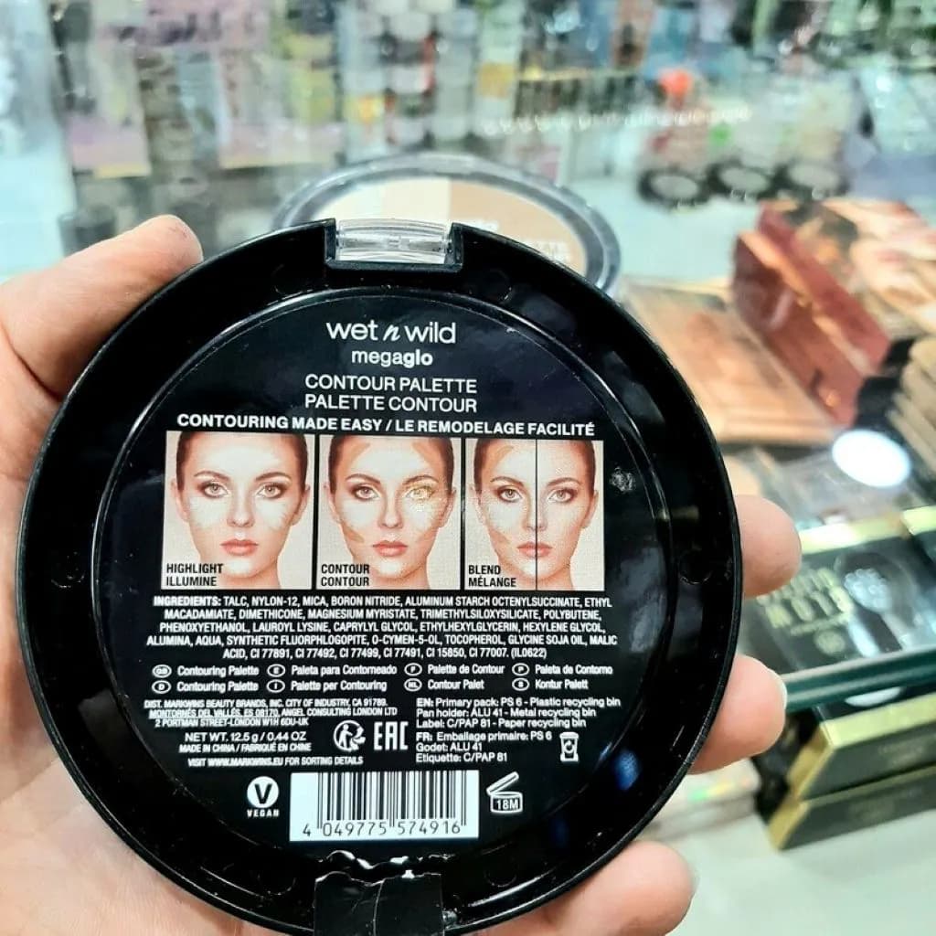 پالت کانتور صورت وت اند وایلد مدل MegaGlo Contouring Palette رنگ Dulce De Leche — تصویر ۴