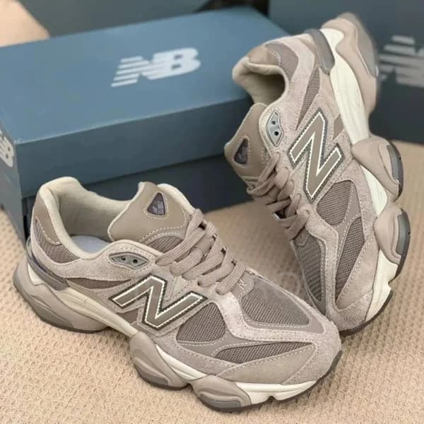 کفش نیوبالانس New Balance 9060 Mushroom Timberwolf ماشروم تیمبرولف