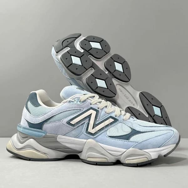کفش نیوبالانس 9060 آبی روشن New Balance 9060 Chrome Blue U9060EED — تصویر ۴