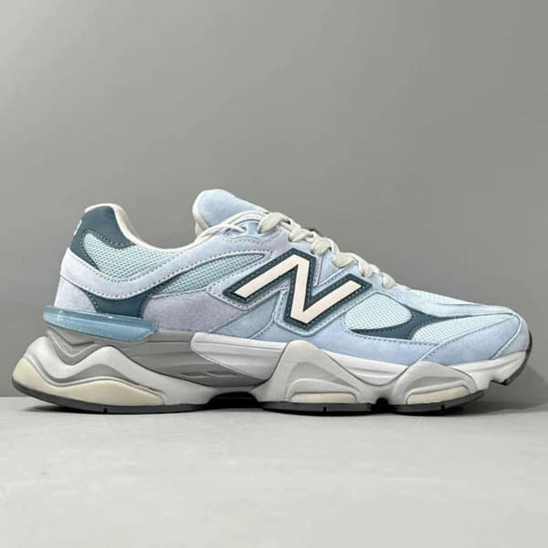 کفش نیوبالانس 9060 آبی روشن New Balance 9060 Chrome Blue U9060EED