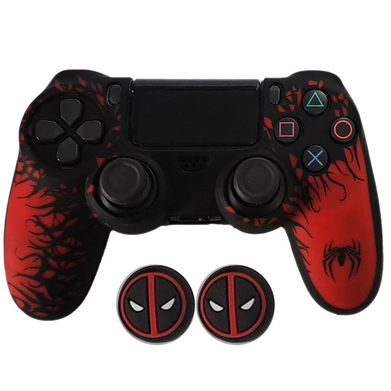 محافظ دسته پلی استیشن ۴ مدل Spider PS4371 به همراه روکش آنالوگ — تصویر ۲