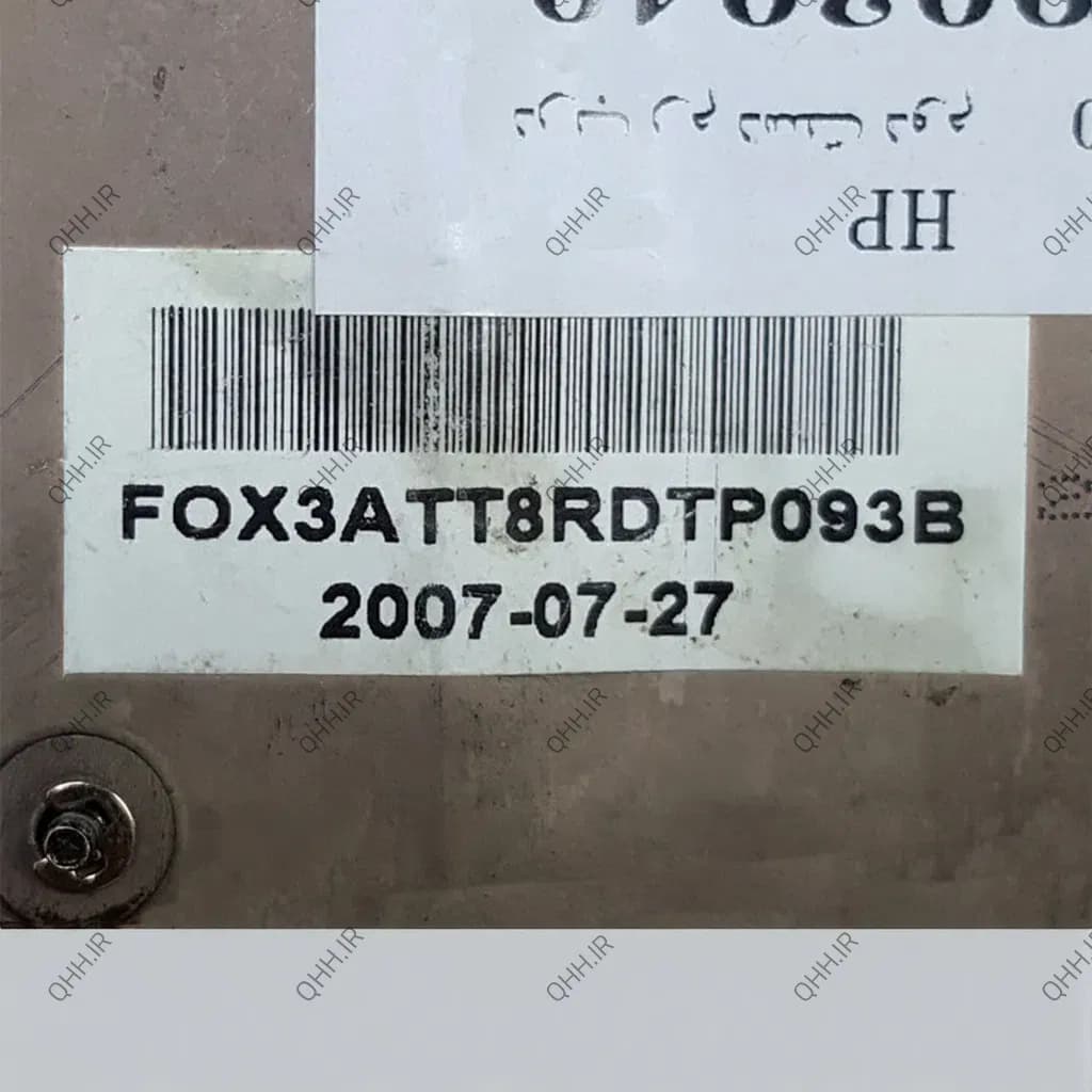 درب رم لپ تاپ اچ پی Memory Door HP Pavilion TX1000_FOX3ATT8RDTP093B مشکی-دست دوم — تصویر ۴