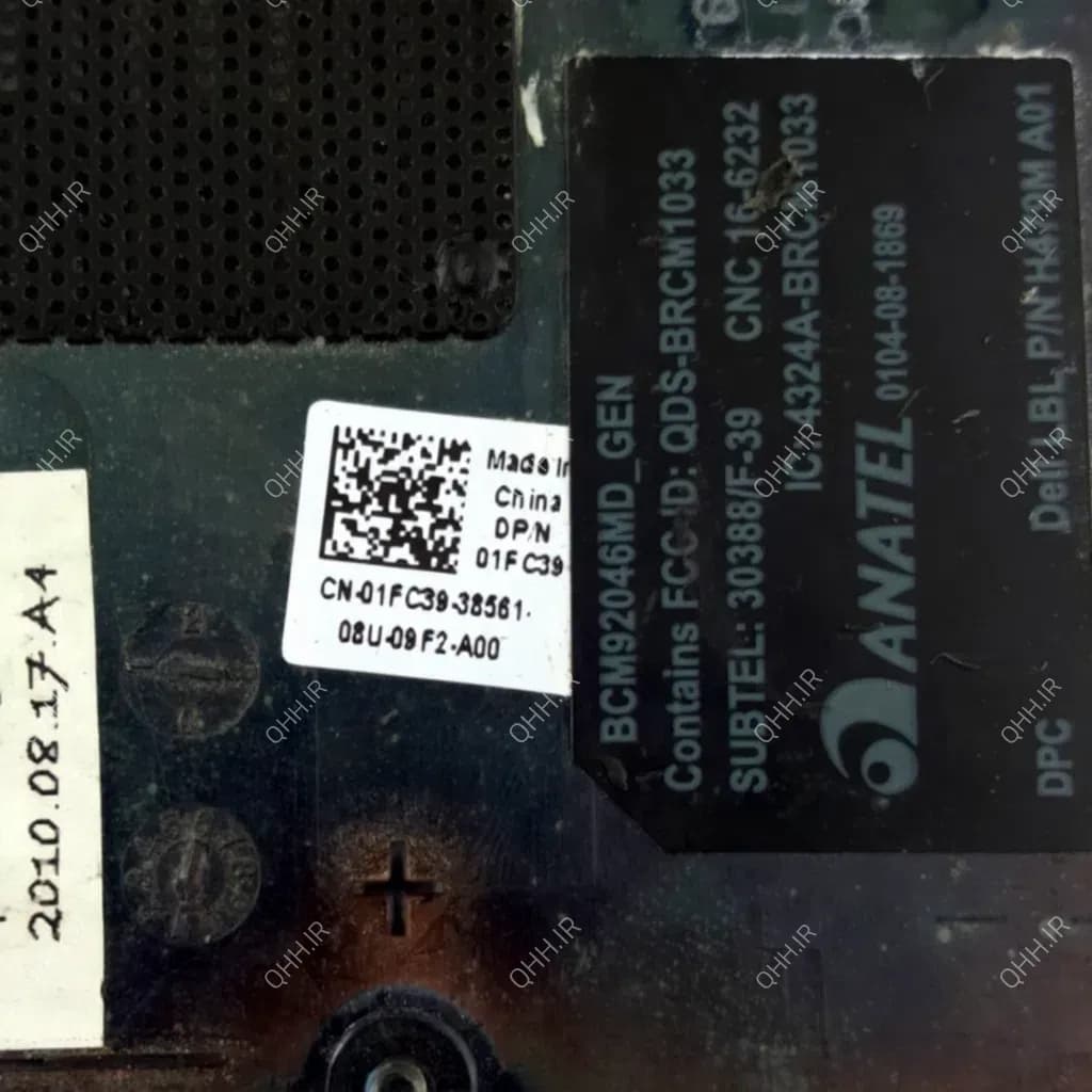 درب رم لپ تاپ دل Inspiron 15R N5010_01FC39 مشکی-دست دوم — تصویر ۴