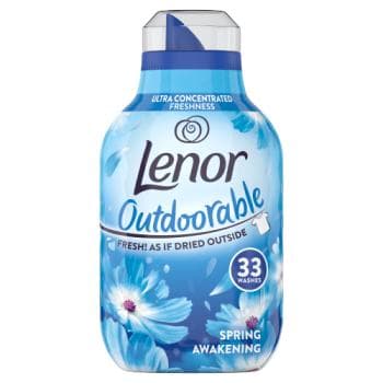 نرم کننده لباس لنور با رایحه گل های بهاری مناسب 33 بار شستشو حجم 462 میل