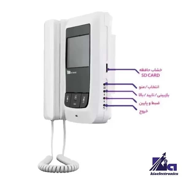 پکیج آیفون تصویری سه واحدی تابا TVD-1090 با پنل کارتی TVP-1860 CR — تصویر ۲
