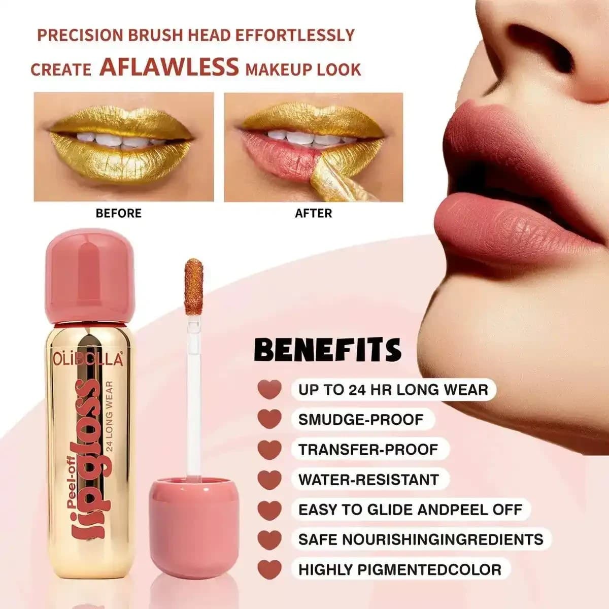 رژ لب پیلاف اولیبولا مدل Ultra chic کد 05 — تصویر ۵