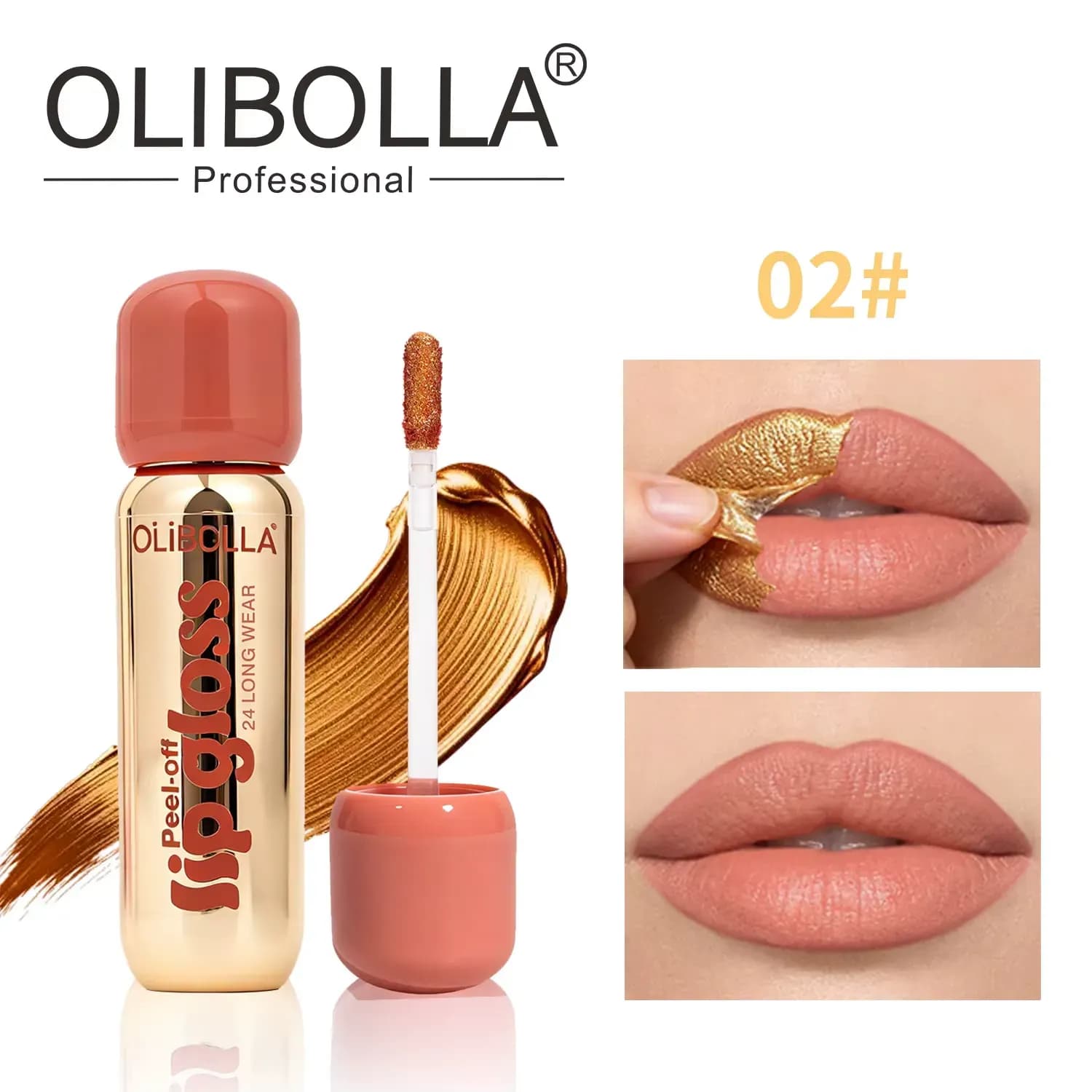رژ لب پیلاف اولیبولا مدل Ultra chic کد 02 — تصویر ۳