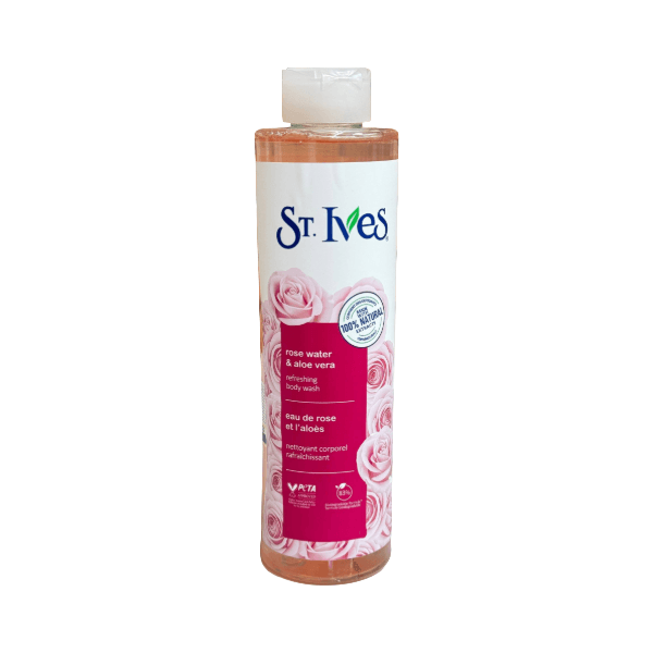 شامپو بدن سنت ایوز مدل گلاب و آلوئه‌ورا (St. Ives Rose Water & Aloe Vera Refreshing Body Wash)