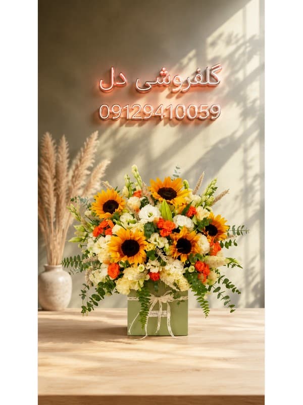 اینترنتی تاج گل سریع در ولیعصر گل فروشی آنلاین دل