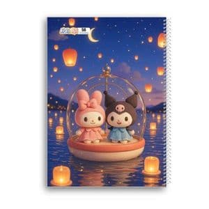 دفتر مشق 50 برگ سیمی آپادانا مدل Kuromi کد 902