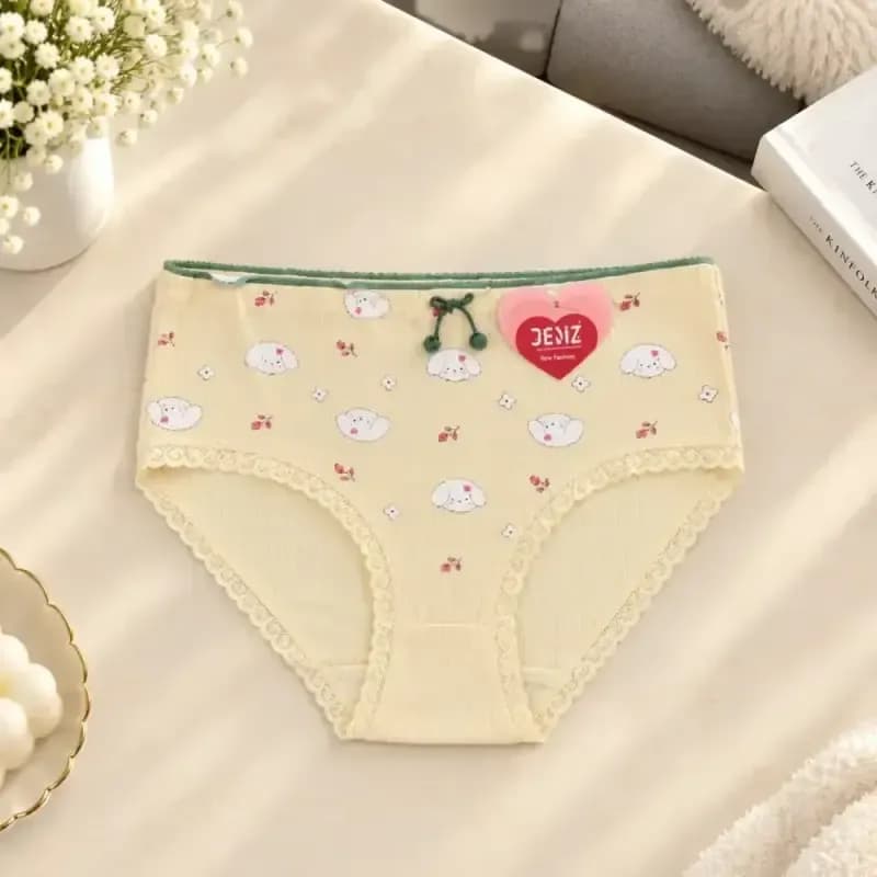 شورت عروسکی وارداتی تمام نخ ضد حساسیت طرح دخترونه سایز 36 تا 40 — تصویر ۵