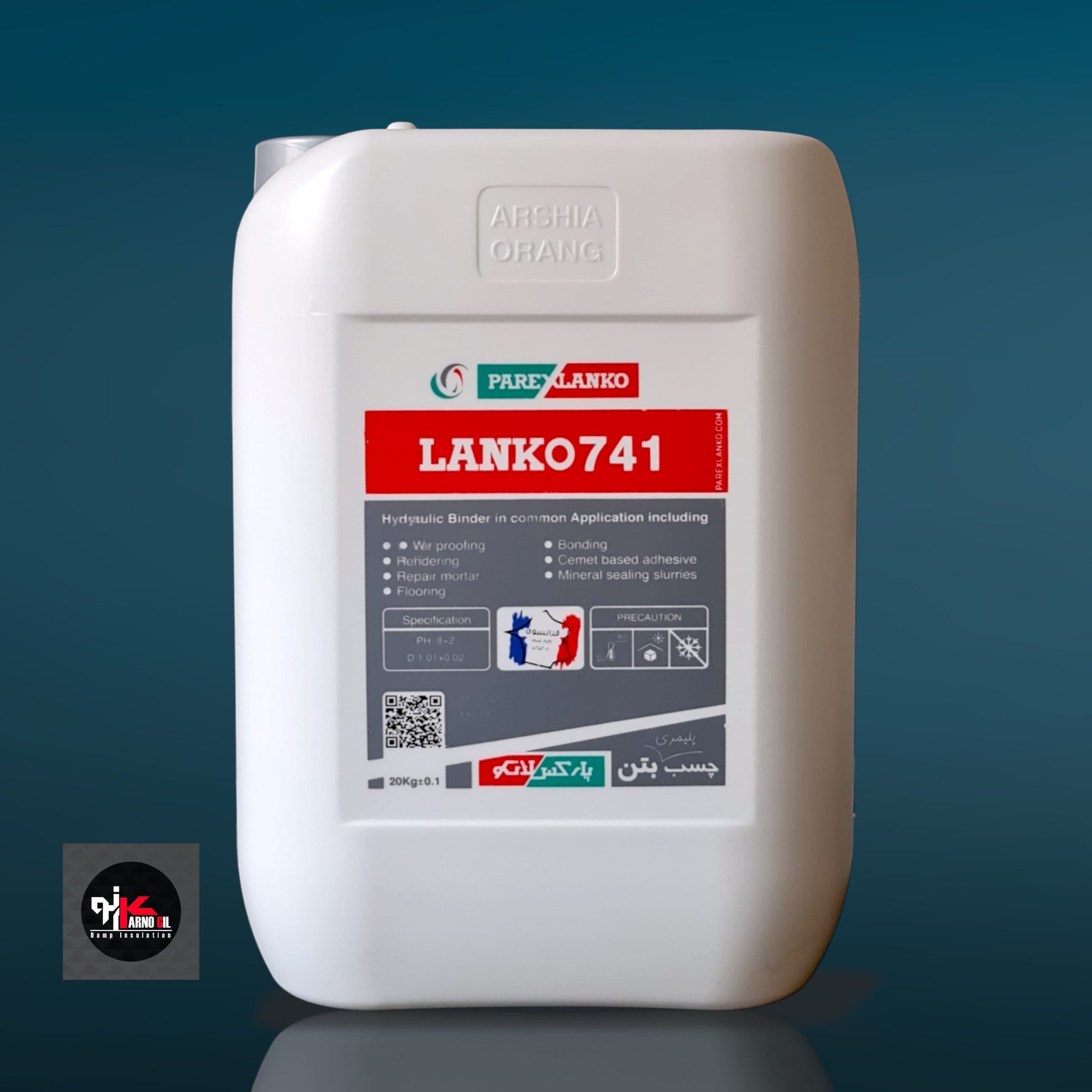 چسب بتن استحکامی و آببندی لانکو ۷۴۱ دبه ۲۰ کیلوگرم