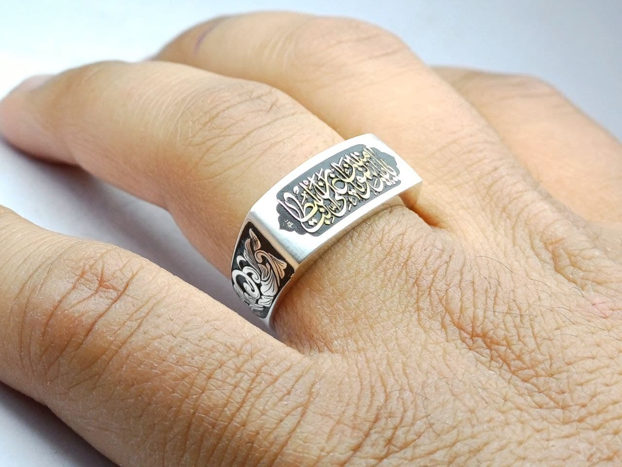 حلقه نقره مردانه — تصویر ۴