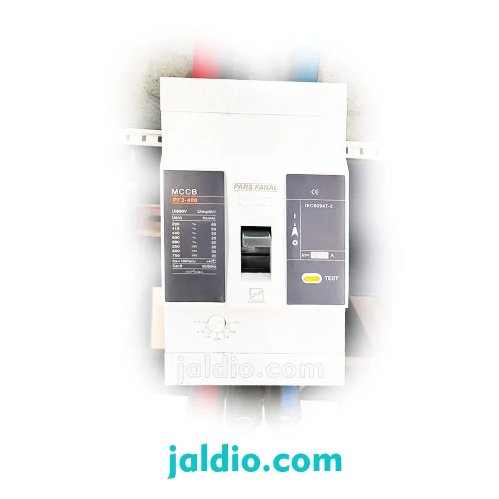 کلید اتوماتیک قابل تنظیم 400 آمپر تک رله قدرت قطع 50 کد PF3N 400-400A adj — تصویر ۳