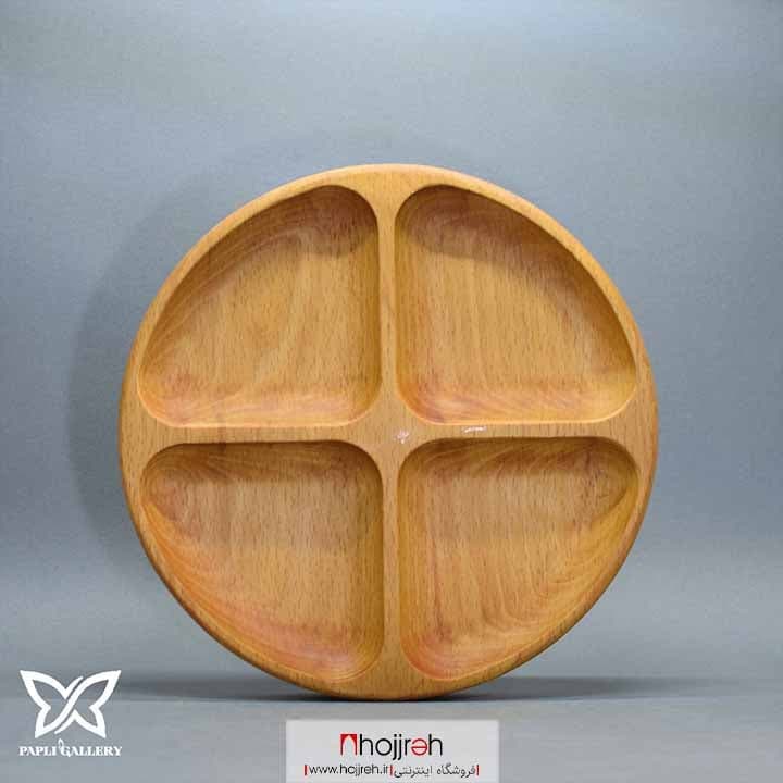 اردو خوری چوبی مدل دایره ای ۴ خانه | ارسال رایگان کد P33