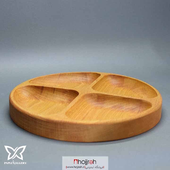 اردو خوری چوبی مدل دایره ای ۴ خانه | ارسال رایگان کد P33 — تصویر ۳