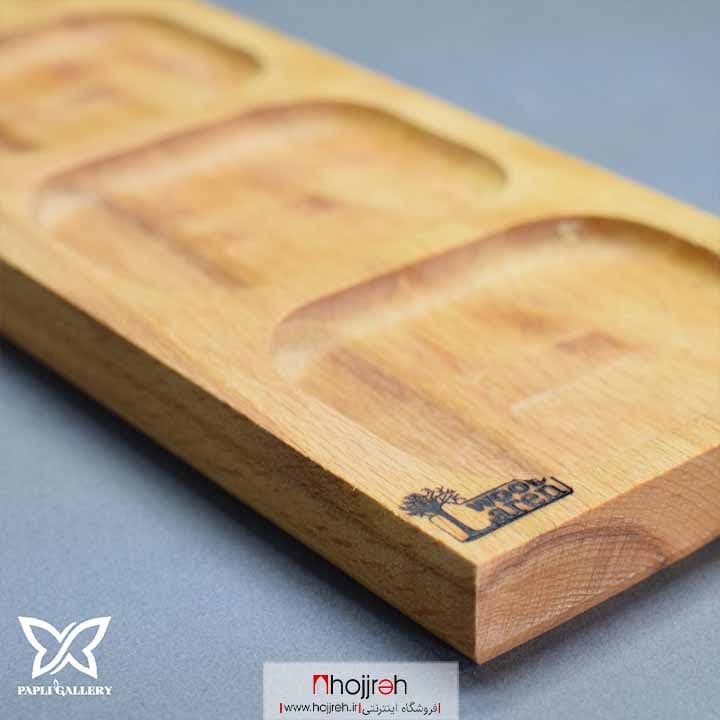 اردو خوری چوبی مدل مستطیلی ۴ خانه کد P33 — تصویر ۴