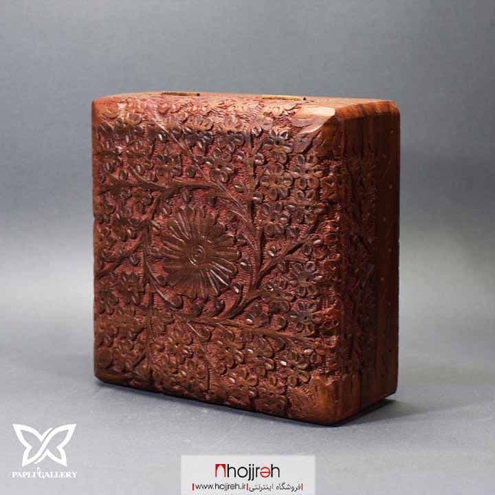 صندوق ( جعبه جواهر ) چوبی کنده کاری شده دستساز | ارسال رایگان کد P31