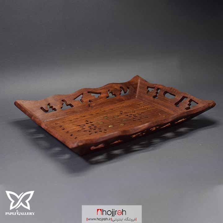 سینی چوبی دست ساز کوچک کد P18 — تصویر ۲