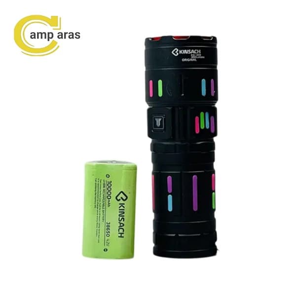 چراغ قوه شارژی کینساچ مدل KINSACH KS-409 زوم دار