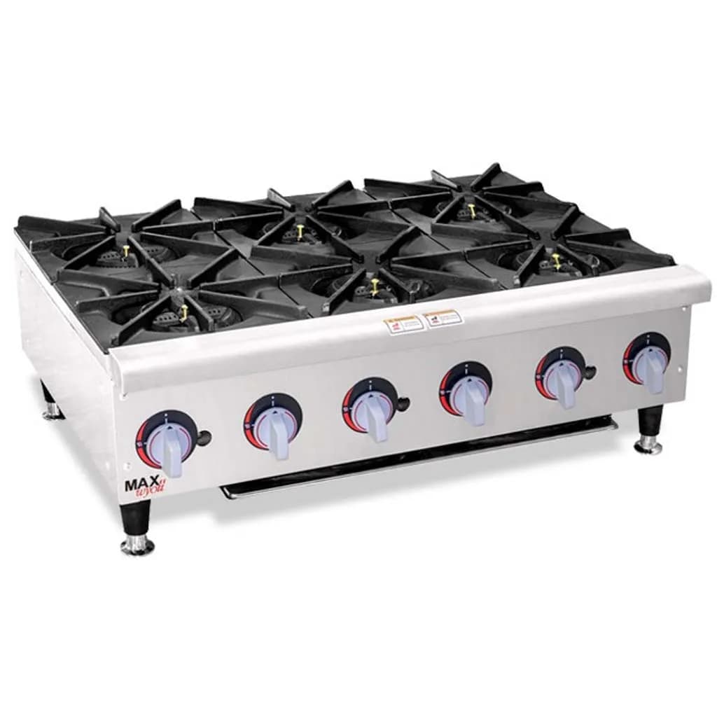 اجاق گاز 6 شعله رومیزی Max Silver