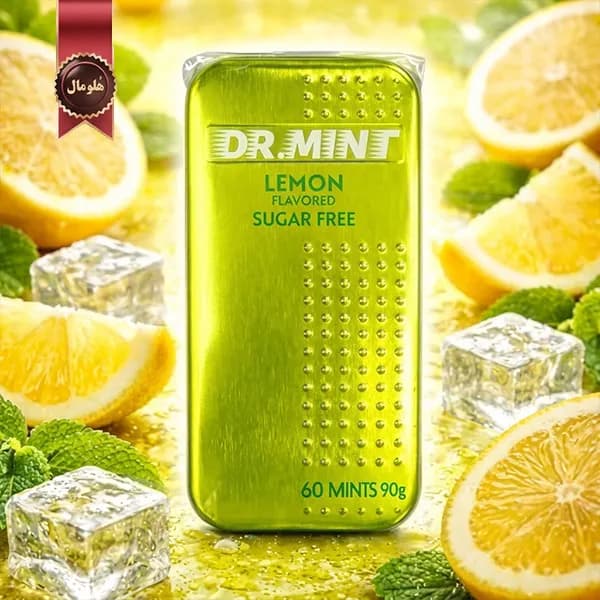 خوشبو کننده دهان دکتر مینت Dr. Mint مدل لیمو lemon وزن 90 گرم پک 12 تایی (اورجینال) — تصویر ۲