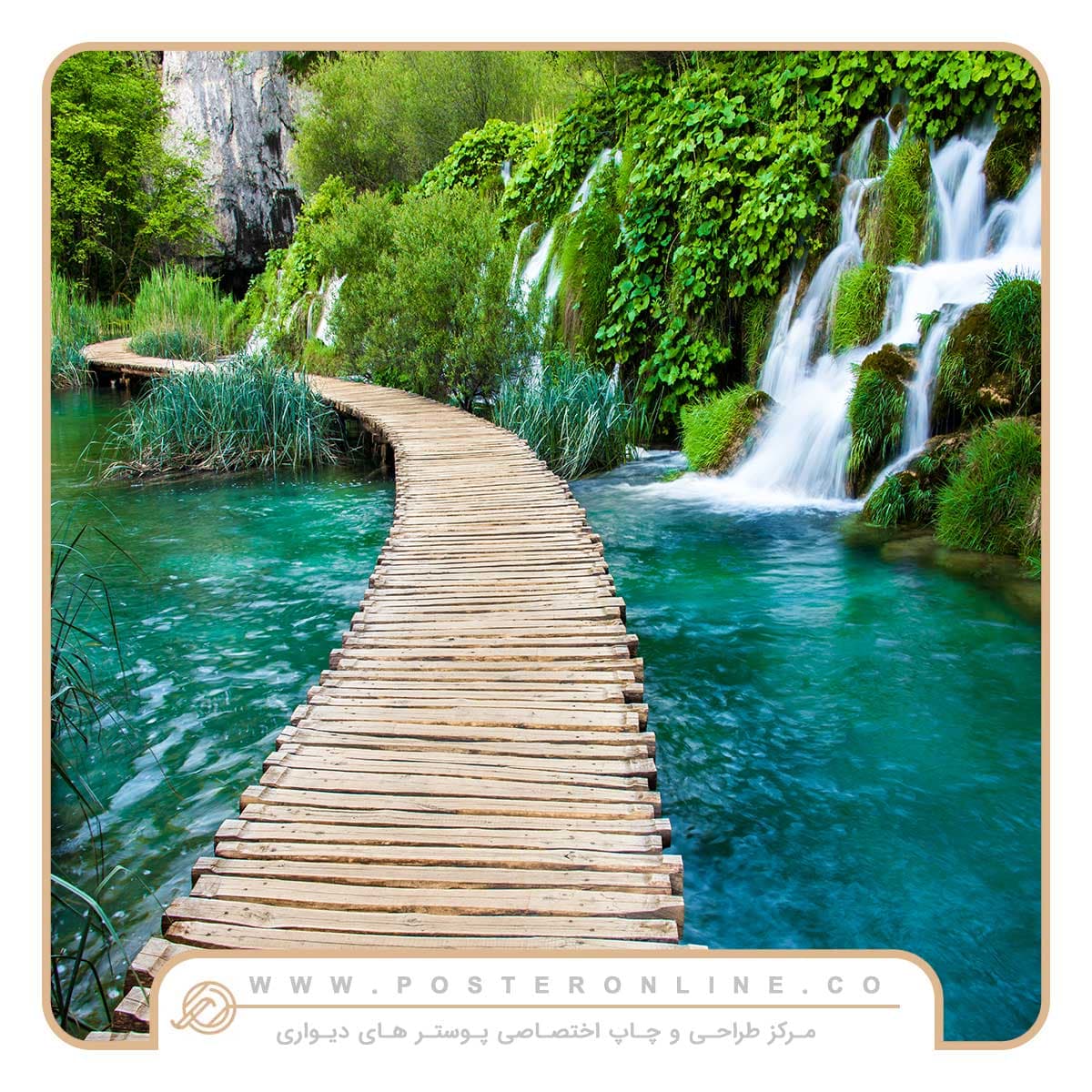 پوستر دیواری پل روی آب کد n-7741 — تصویر ۲