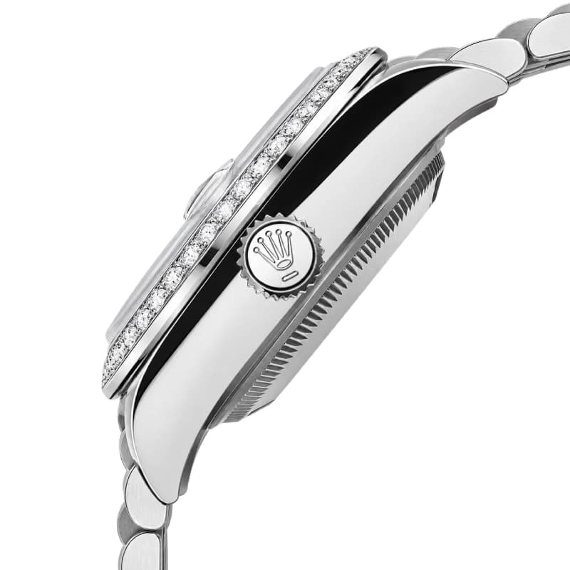 رولکس Datejust 36 صورتی رومی با بزل نگین‌دار | رفرنس M126284RBR-0057 — تصویر ۴