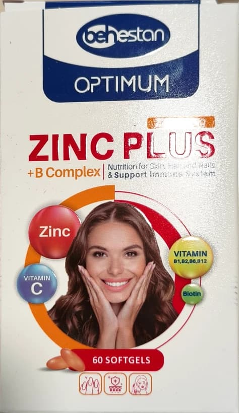 کپسول زینک پلاس ب کمپلکس بهستان 60 عدد (Behestan Zinc Plus B Complex)