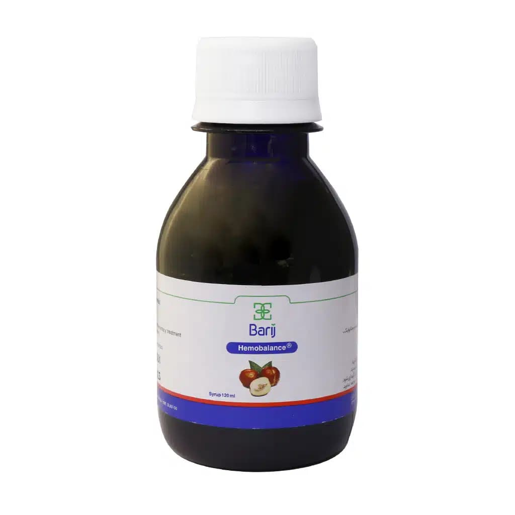 شربت هموبالانس عناب باریج اسانس ۱۲۰ میلی‎ لیتر (Barij Essence annab barij) — تصویر ۲