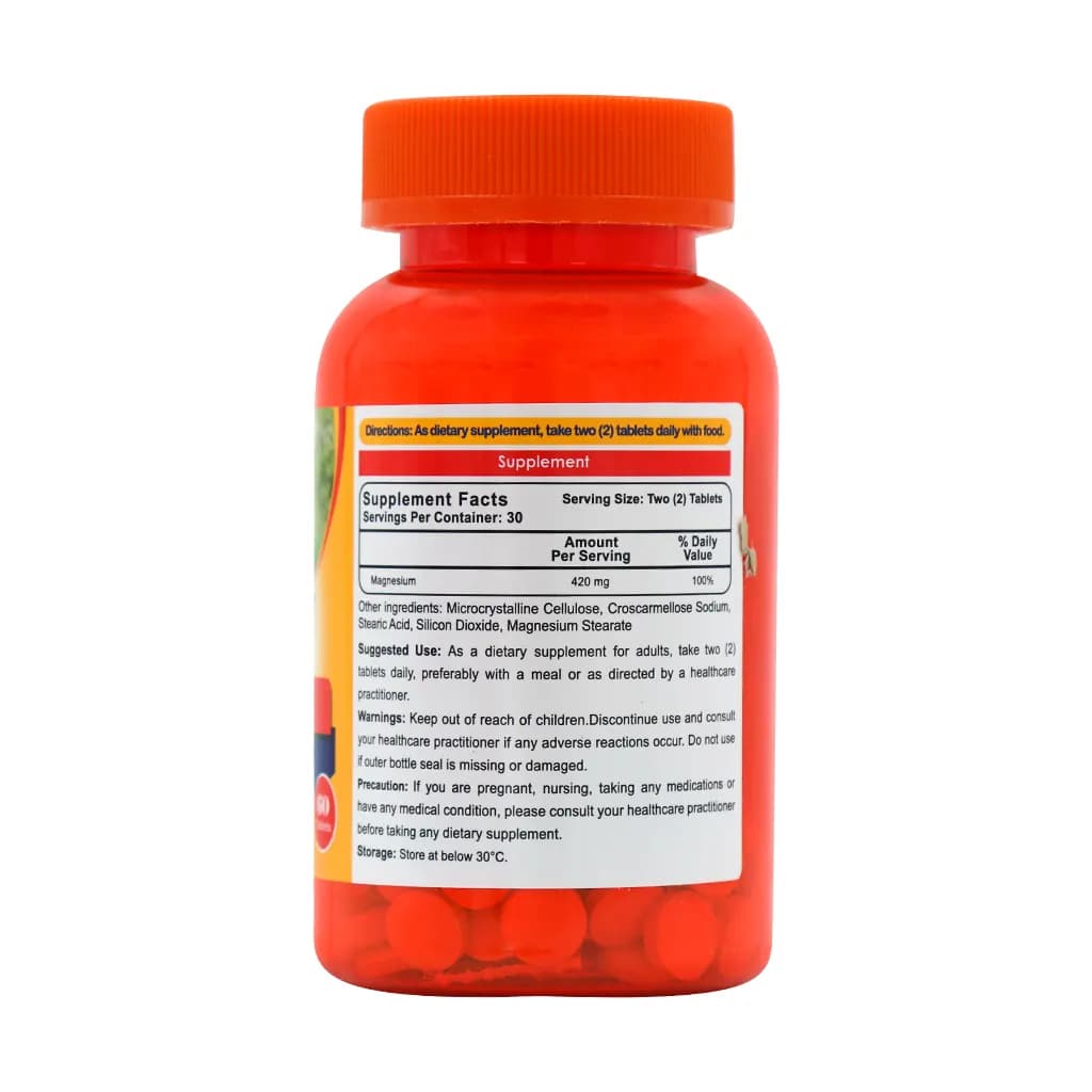 قرص منیزیم مگنوم ویتامینز 60 عدد (Magnum Vitamins Magnesium) — تصویر ۲