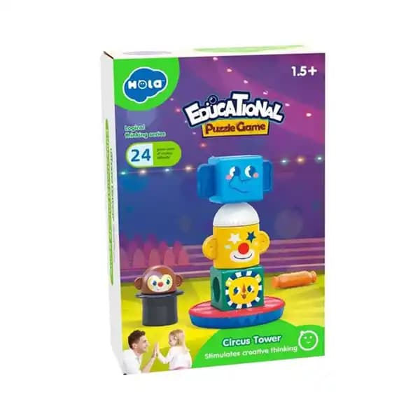 اسباب بازی برج هوش مگنتی هولی تویز HUILE TOYS — تصویر ۲
