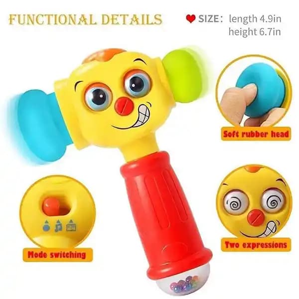 اسباب بازی موزیکال طرح چکش هوشمند برند هولی تویز HOLA TOYS — تصویر ۲
