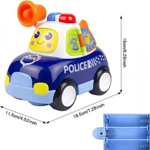 اسباب بازی موزیکال طرح ماشین پلیس برند هولی تویز HOLA TOYS