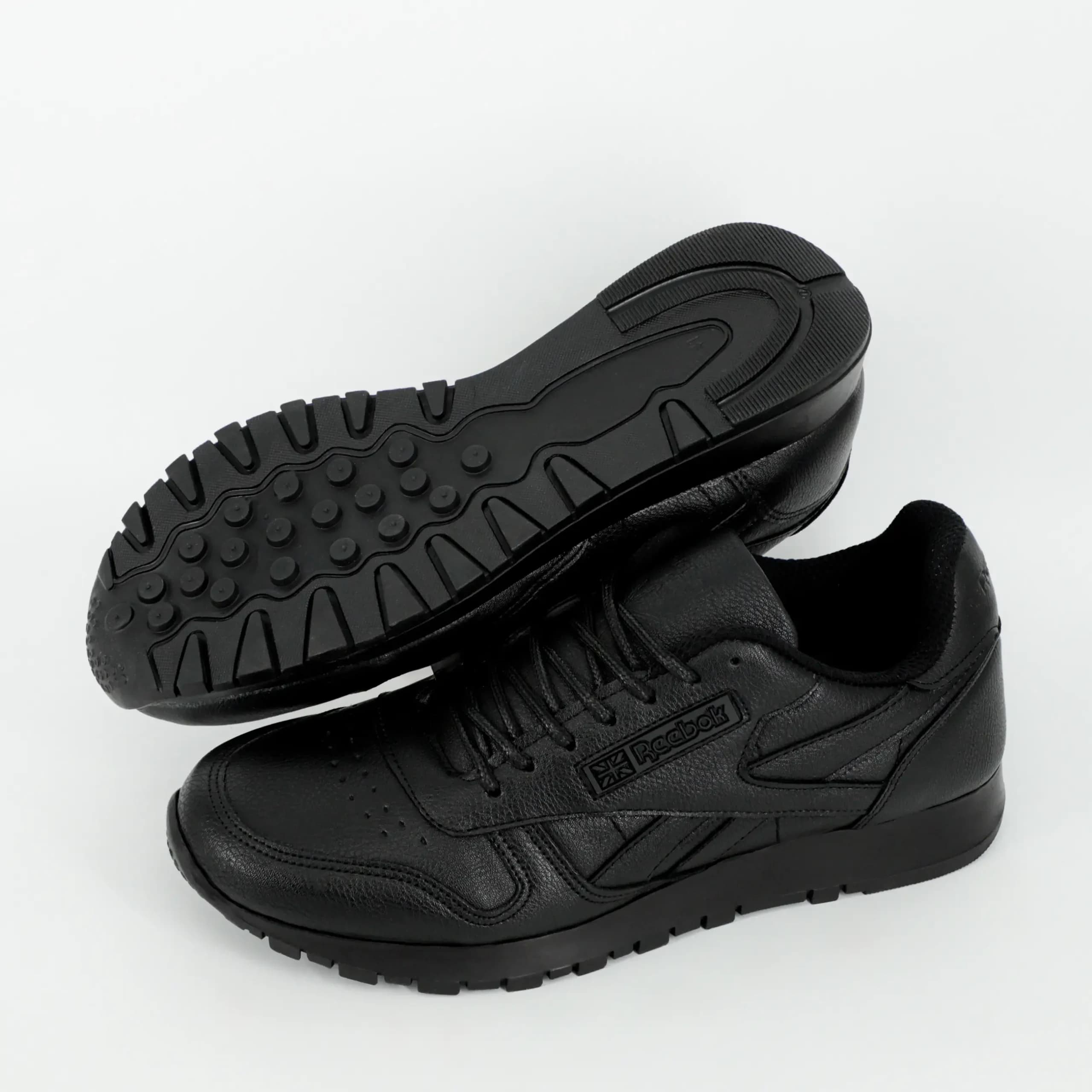 کتونی ریباک کلاسیک Reebok Classic چرمی مردانه مشکی کد 46 — تصویر ۲