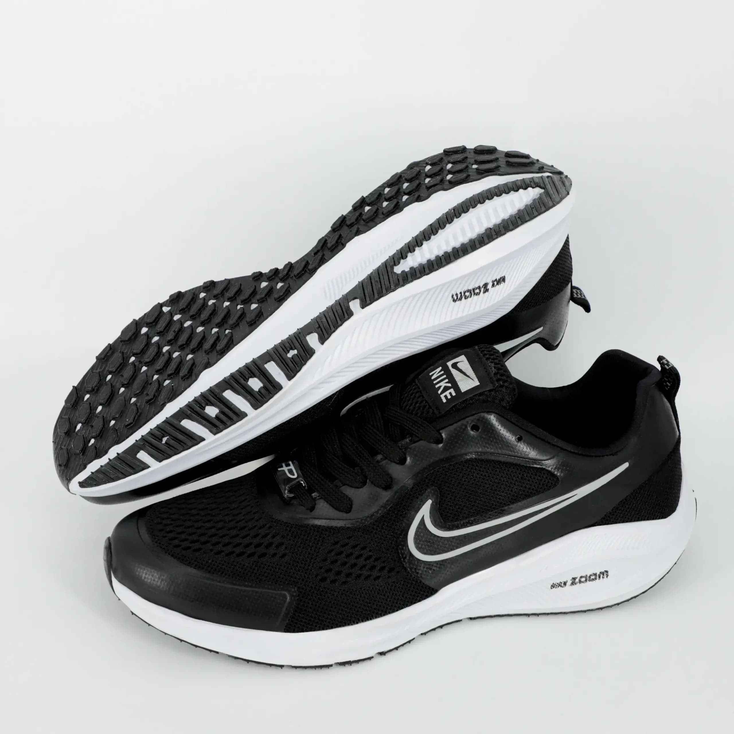 کتونی نایک زوم nike zoom مردانه مشکی سفید کد 30 — تصویر ۲