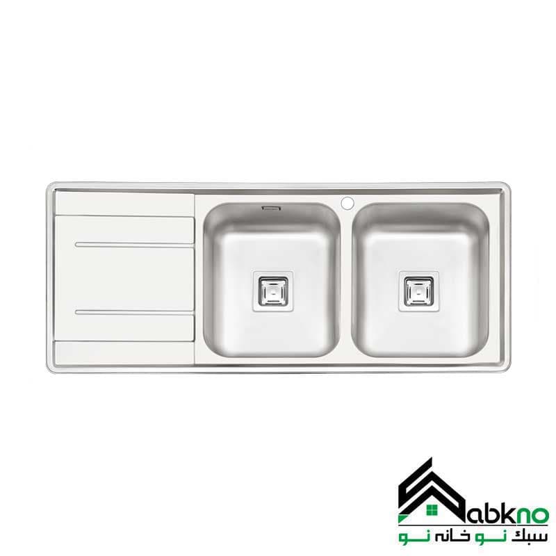 سینک استیل توکار پرنیان مدل PS-2214 — تصویر ۲