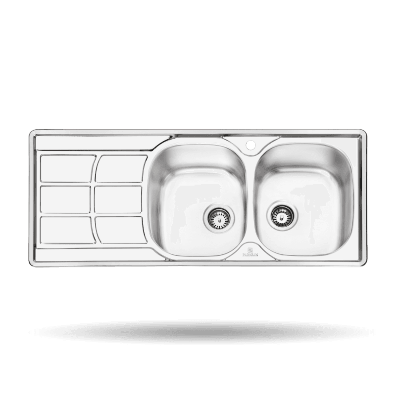سینک استیل توکار پرنیان مدل PS-1209 — تصویر ۲